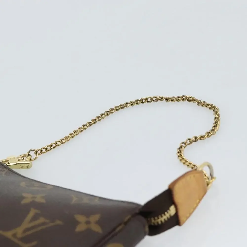 Louis Vuitton Monogram Mini Pochette Accessoires Pouch Brown